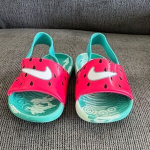 Nike Kids Sandals - Pink and Green